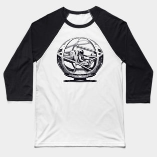 Interstellar Transit: Quantum Teleportation Pod Baseball T-Shirt